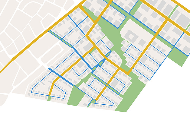 Grafik: Darstellung der verschiedenen Straßentypen als Piktogramm